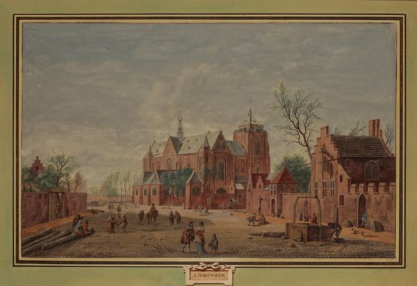 ATTRIBUTED TO ABRAHAM RADEMAKER (1675-1735) A continental townscape