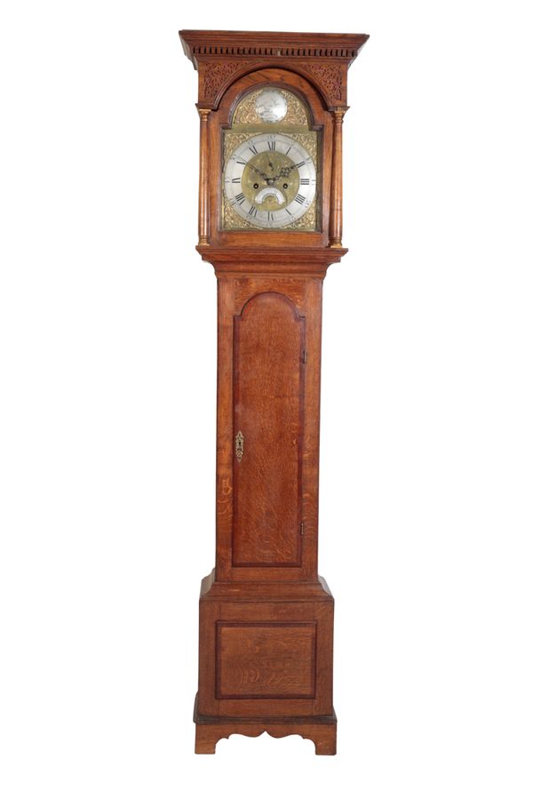 GEORGE III OAK LONGCASE CLOCK