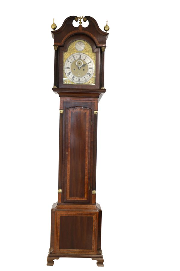 JOSEPH GRAY, DURHAM: A MAHOGANY LONGCASE CLOCK