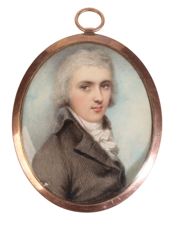 ASCRIBED TO ANDREW PLIMER (1763-1837), A miniature portrait of a gentleman