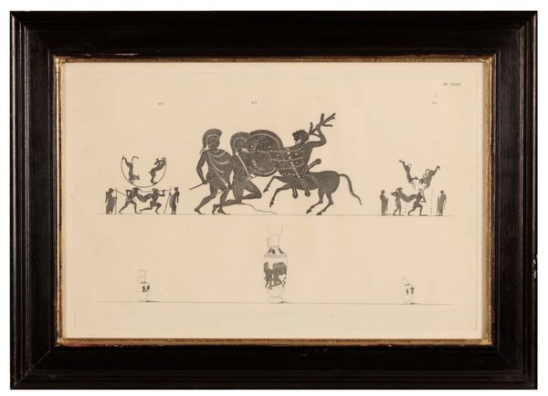 A SET OF SIX DECORATIVE PRINTS OF ANCIENT GREEK POTTERY DESIGNS