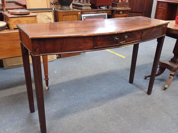 A GEORGE III MAHOGANY SERVING TABLE