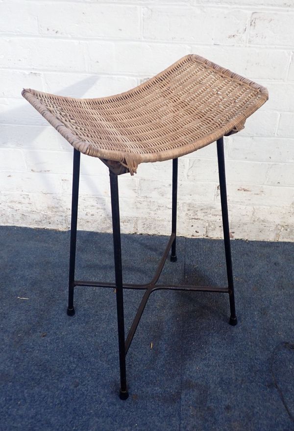 GIAN FRANCO LEGLER; A 1950S IRON STOOL