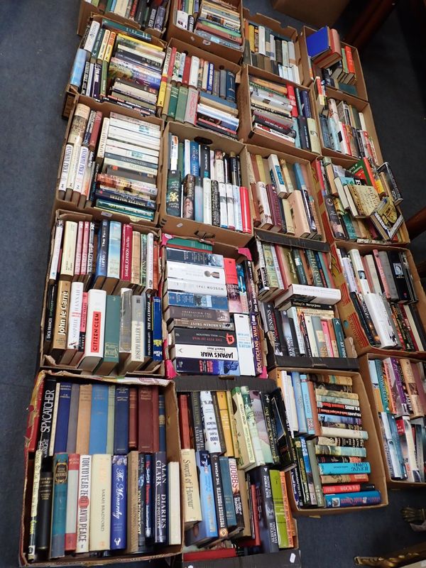 A LARGE COLLECTION OF BOOKS