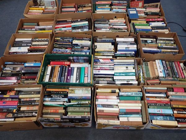 A LARGE COLLECTION OF BOOKS