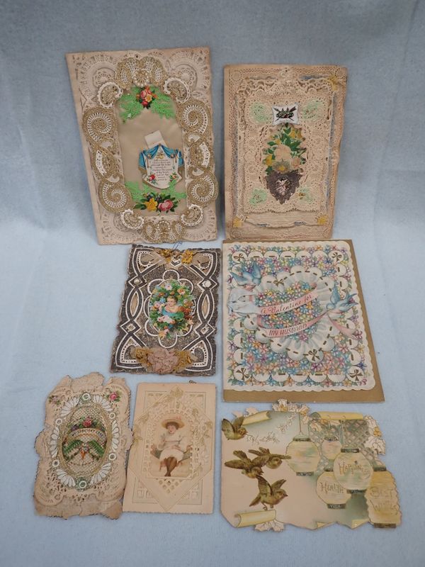 A COLLECTION OF VICTORIAN AND LATER GREETINGS CARDS
