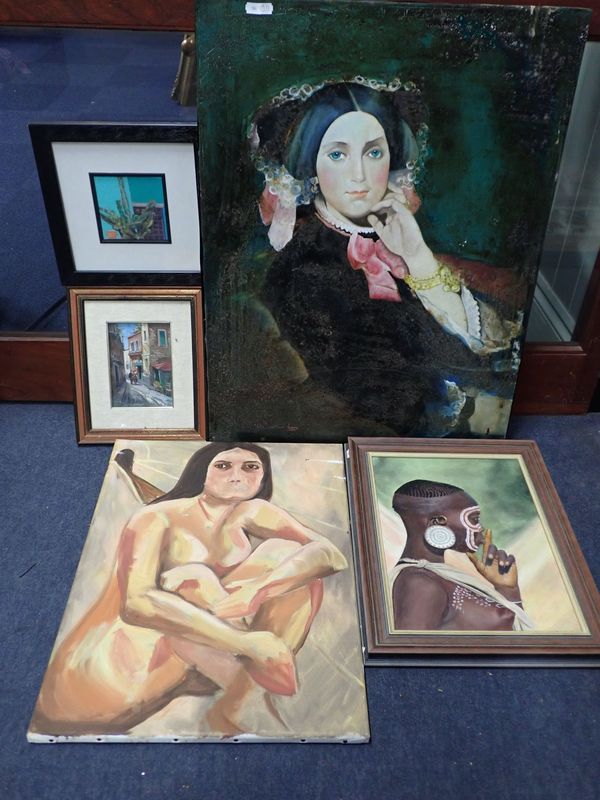 A COLLECTION OF OIL PAINTINGS