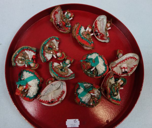 A COLLECTION OF MINIATURE GERMAN BISQUE DOLLS