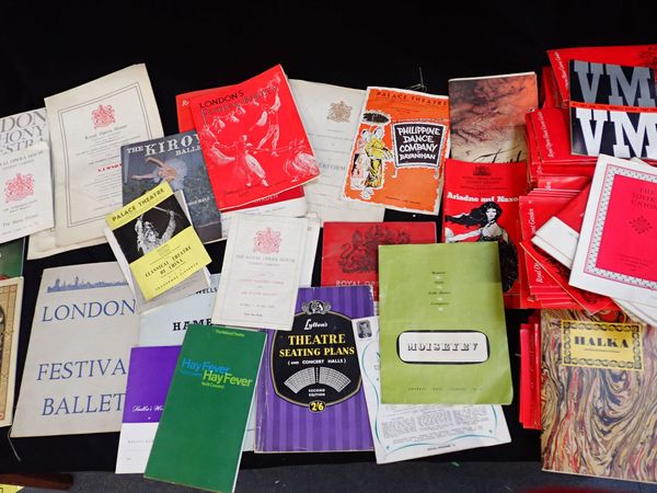 A COLLECTION OF BALLET PROGRAMMES, LATER 20TH CENTURY