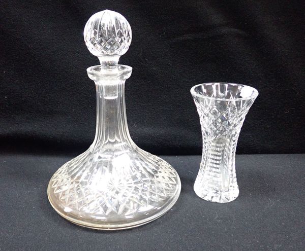 A WATERFORD SHIP'S DECANTER