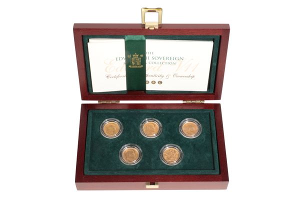 EDWARD VII GOLD SOVEREIGN MINT MARK COLLECTION