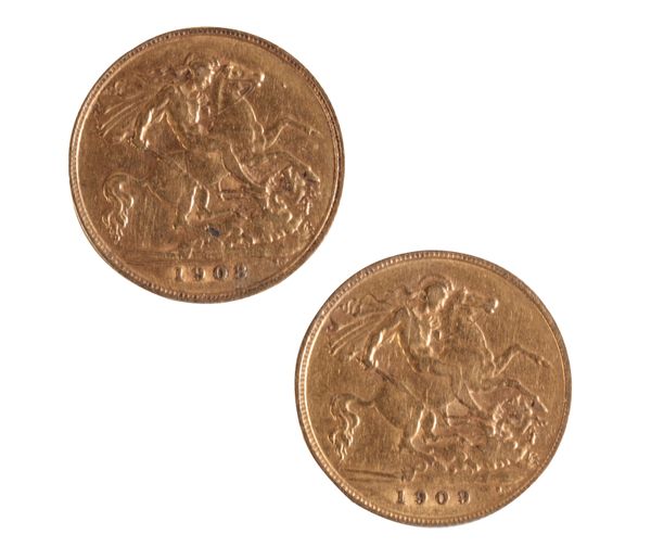 TWO HALF SOVEREIGNS