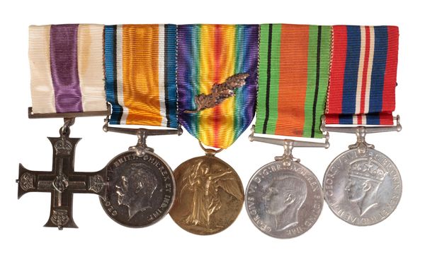 A GREAT WAR MILITARY CROSS GROUP TO LIEUT DUNKLEY ROYAL ENGINEERS