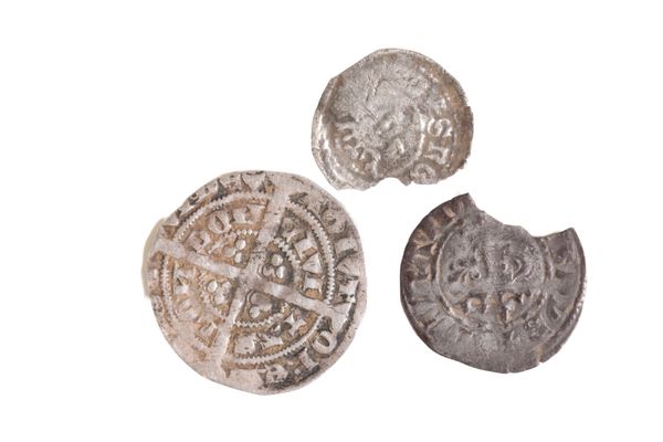 EDWARD IV HALFGROAT AND TWO PENNIES