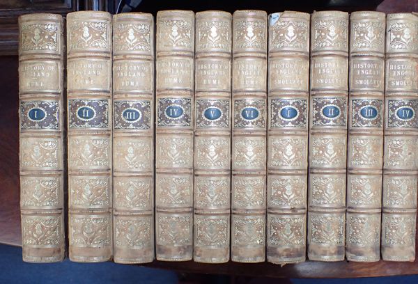 HUME'S HISTORY OF ENGLAND(6 VOLS) AND SMOLLETT'S HISTORY OF ENGLAND (4 VOLS)