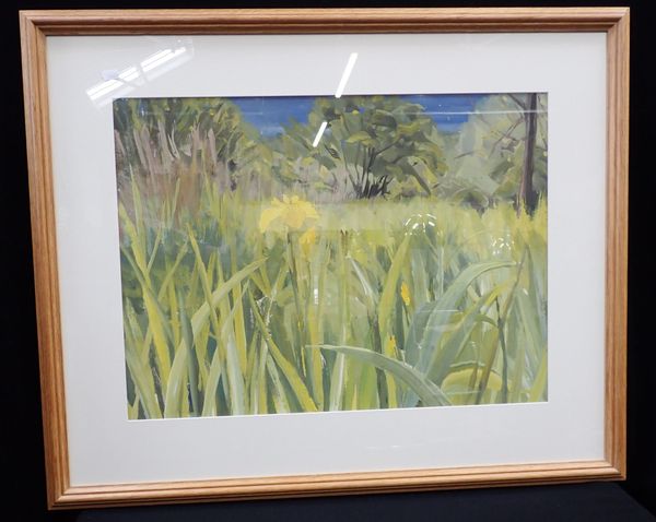 ANTHONY DAY , GOUACHE, 1960'YELLOW FLAG'
