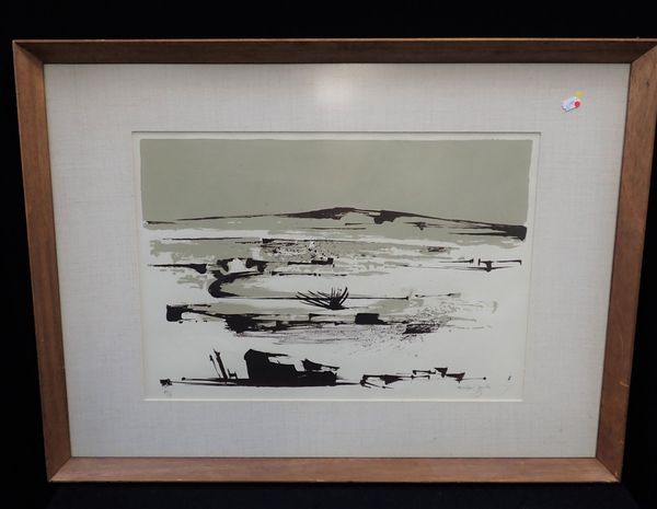 MICHAEL AYRTON 1921-1975: "GREEK LANDSCAPE III" LITHOGRAPH, 44/50