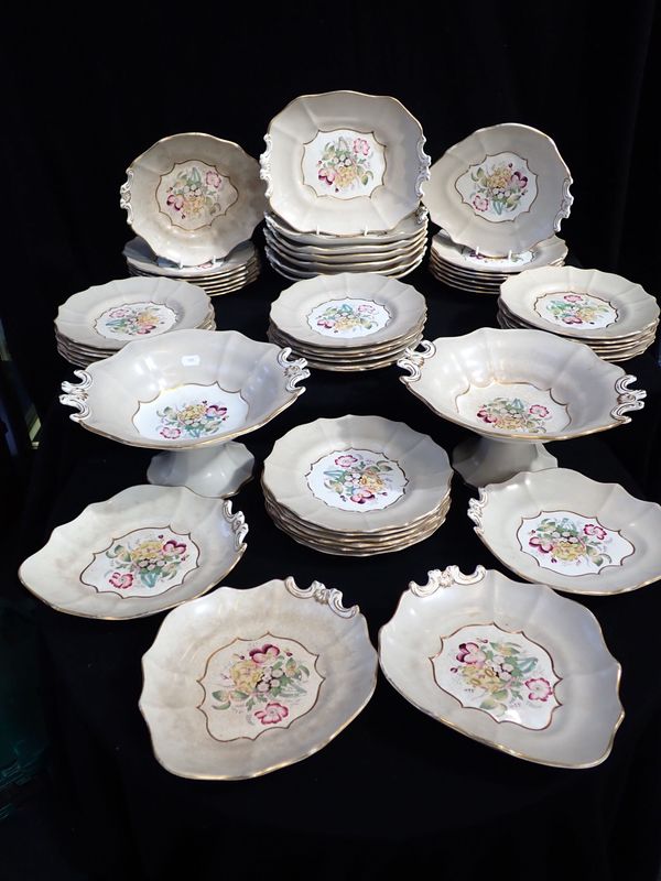 A LARGE 19TH CENTURY DESSERT SERVICE