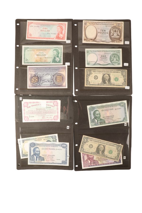 COLLECTION OF MIXED BANK NOTES