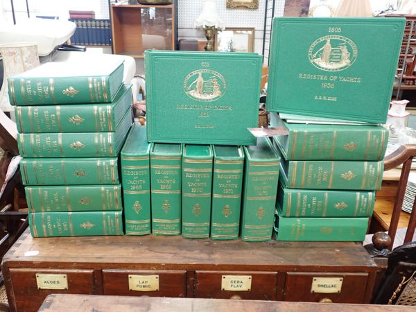 A COLLECTION OF 'LLOYDS REGISTER OF YACHTS'