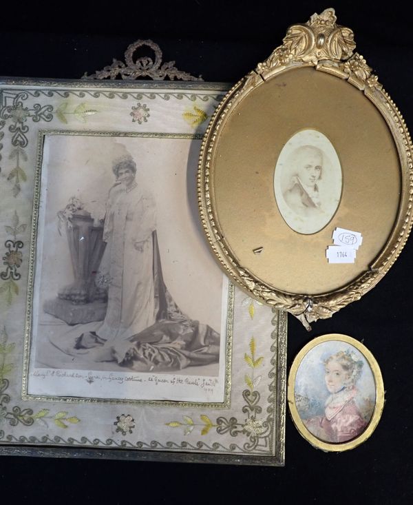 AN EARLY 19TH CENTURY MINIATURE OF CAROLINE BAYNHAM