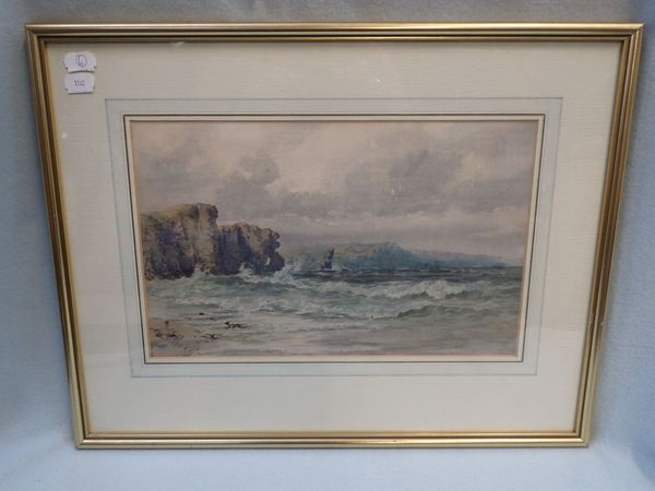 A WATERCOLOUR OF COASTAL LANDSCAPE
