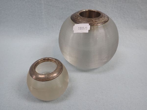 A LARGE GLASS MATCH STRIKER