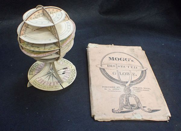 MOGG'S DISSECTED GLOBE, PUBLISHED MARCH 1ST 1812 BY EDWD. MOGG