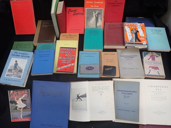 A COLLECTION OF BOOKS RELATING TO DANCING AND ICE-SKATING, 1930S AND LATER