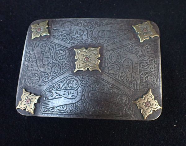 A PERSIAN STEEL BUCKLE