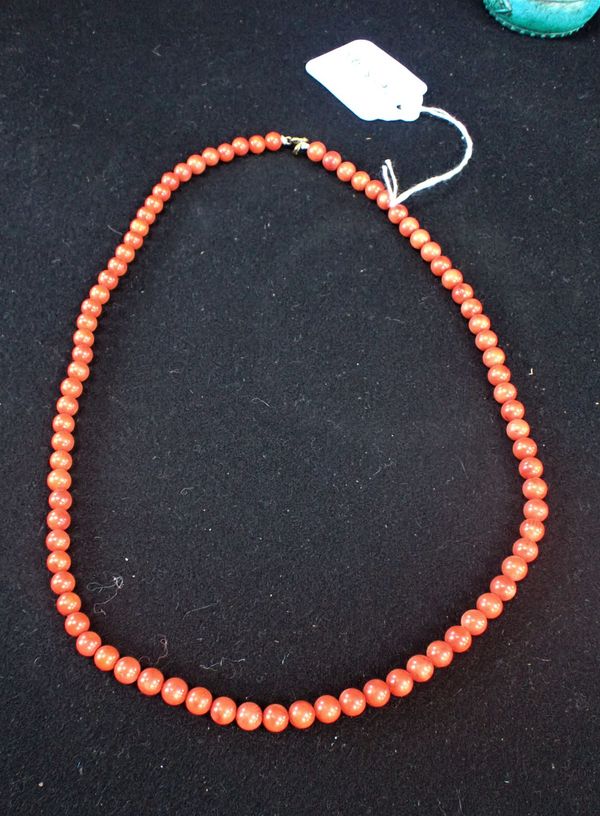 A CORAL NECKLACE