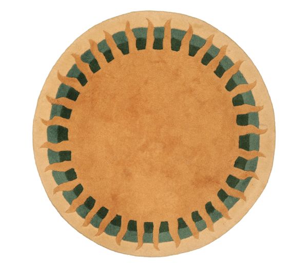 LAURENCE LAFONT FOR SERGE LESAGE: 'SOLEIL' A HAND TUFTED CIRCULAR RUG