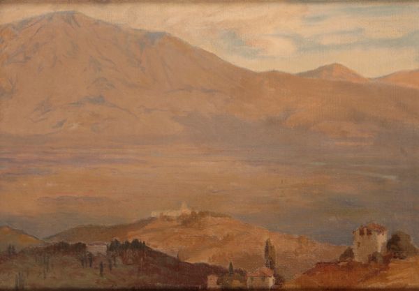 BERNARD THOMSON (20TH CENTURY) 'Assisi - Across the Plain'