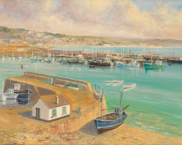 *RICHARD BLOWEY (B. 1948) 'Newlyn Harbour'