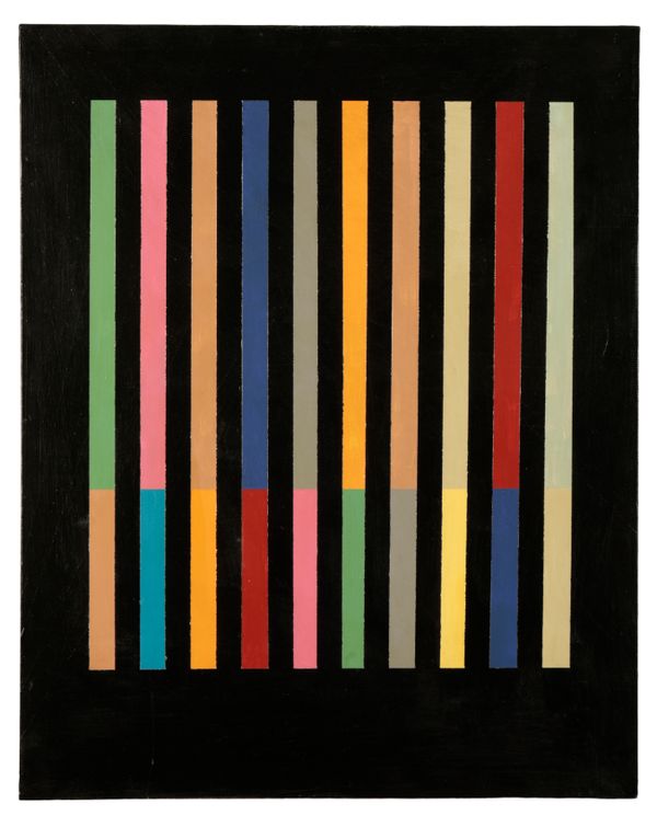 *RICHARD SLADDEN (1933-2020) 'Vertical Stripes'