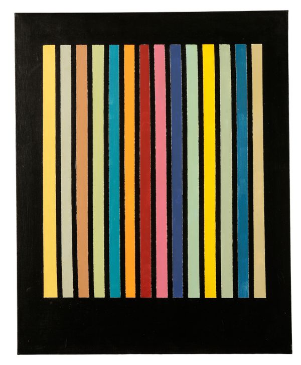 *RICHARD SLADDEN (1933-2020) 'Vertical Stripes III'