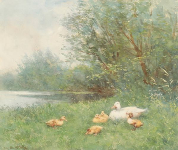 *CONSTANT ARTZ (1870-1951) 'The Duckpond'