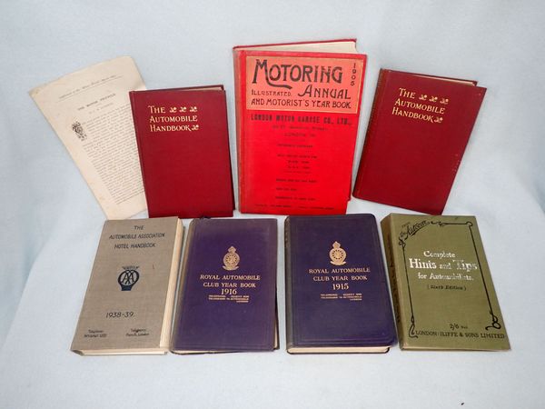 A COLLECTION OF AUTOMOBILE BOOKS