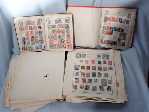 THREE VINTAGE STAMP ALBUMS