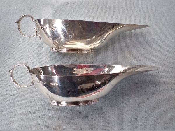 A PAIR OF SILVER SAUCEBOATS