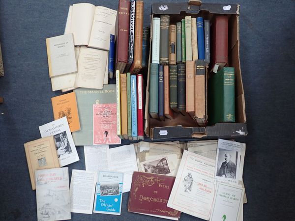 A COLLECTION OF BOOKS AND EPHEMERA OF DORSET INTEREST