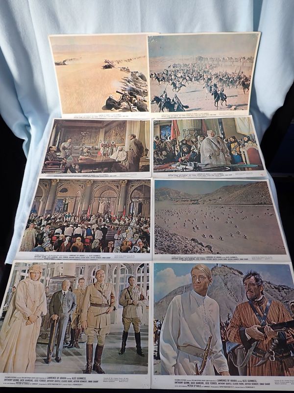 LAWRENCE OF ARABIA, A SET OF EIGHT ORIGINAL PUBLICITY STILLS