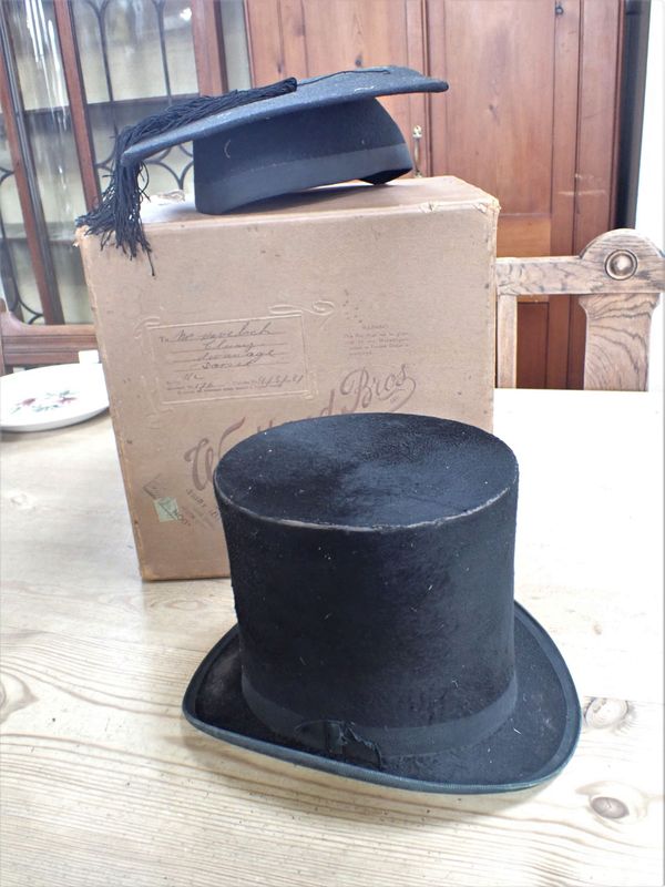 A TOP HAT AND A 'MORTAR BOARD'