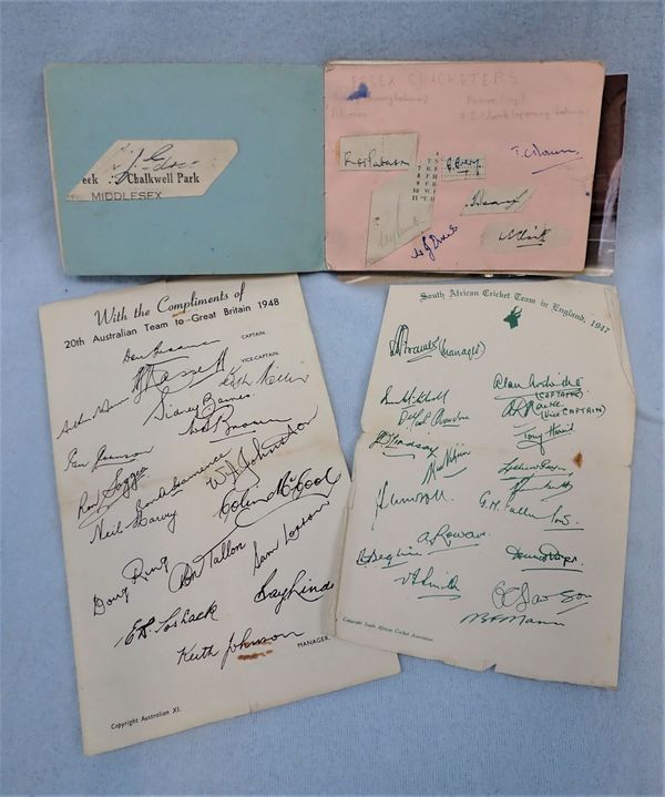 A VINTAGE AUTOGRAPH BOOK