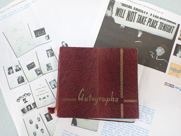 ROYAL VARIETY PERFORMANCE 1956 AUTOGRAPH ALBUM