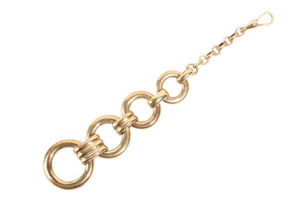 9CT GOLD CHAIN LINK POCKET WATCH CHAIN