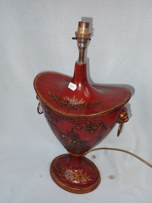 A CONTEMPORARY REGENCY STYLE TABLE LAMP