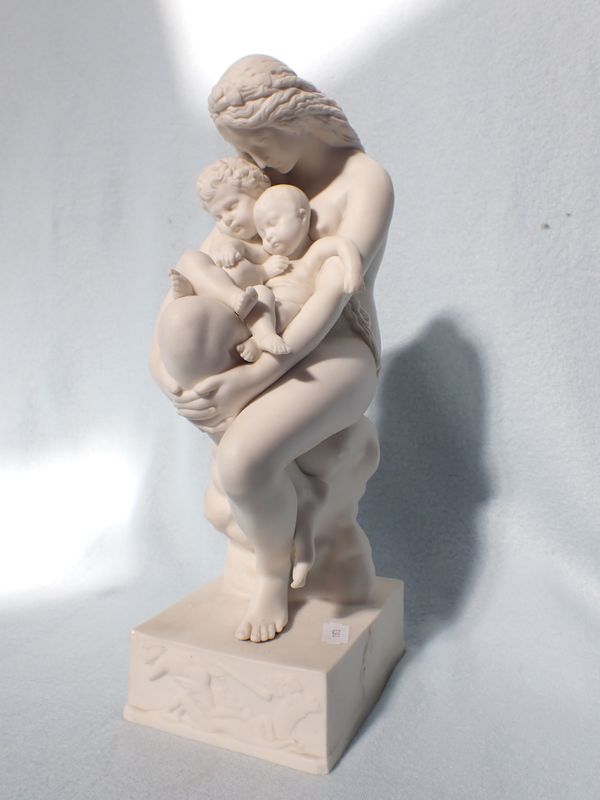 A MINTON PARIAN FIGURE AFTER A. DEBAY: 'THE FIRST MOTHER'