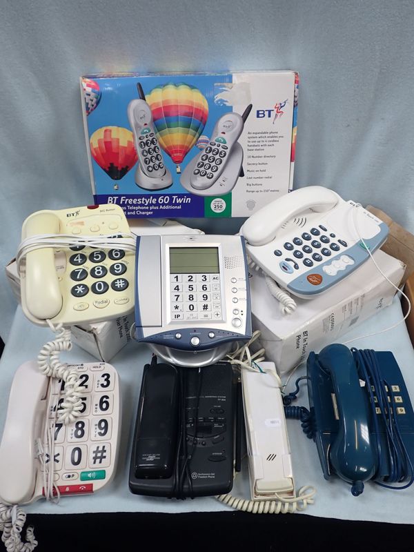 A COLLECTION OF TELEPHONES
