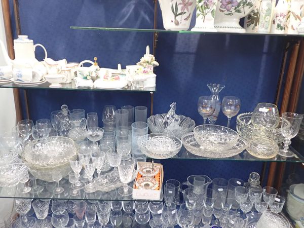 A LARGE COLLECTION OF GLASSWARE